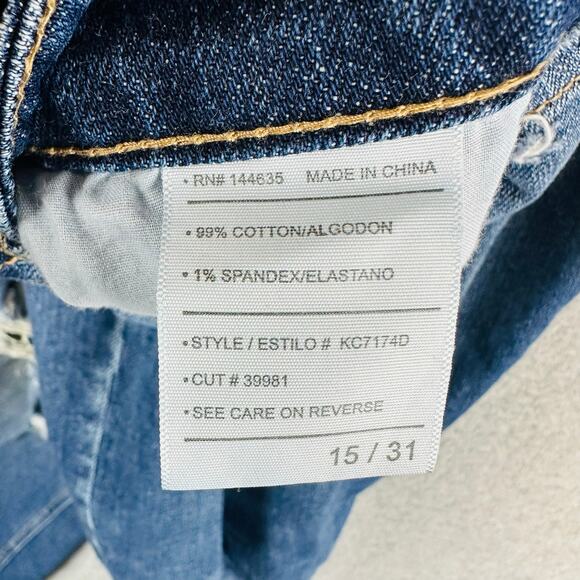 KanCan Womans Sz 15/31 Jeans Distressed Cotton Blend Pockets Blue - Picture 4 of 8